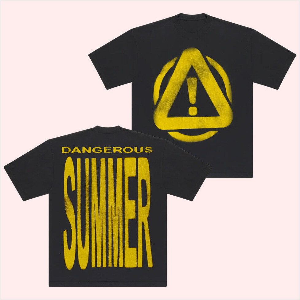 Dangerous Summer Warning T-Shirt Yeat Merch Gift Ideas For Dudes BFF Birthday Gifts