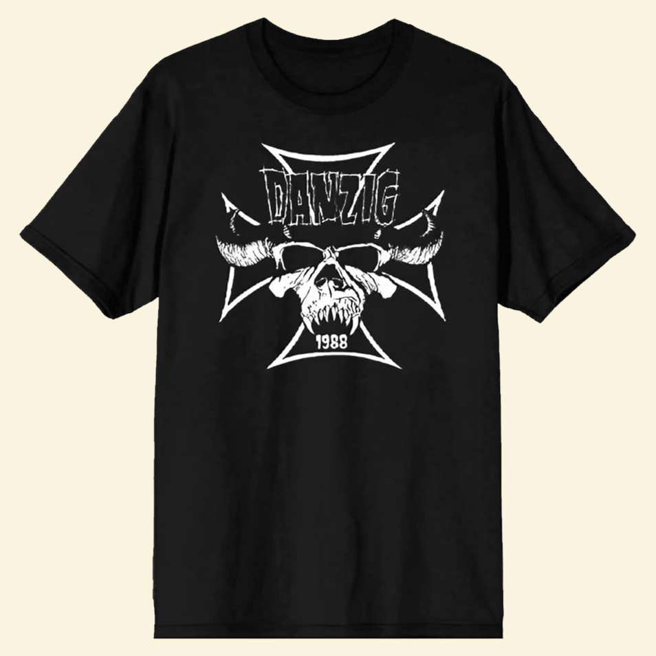 Danzig Skull 1988 T-Shirt Danzig Merch Best Father's Day Special Gifts For Besties