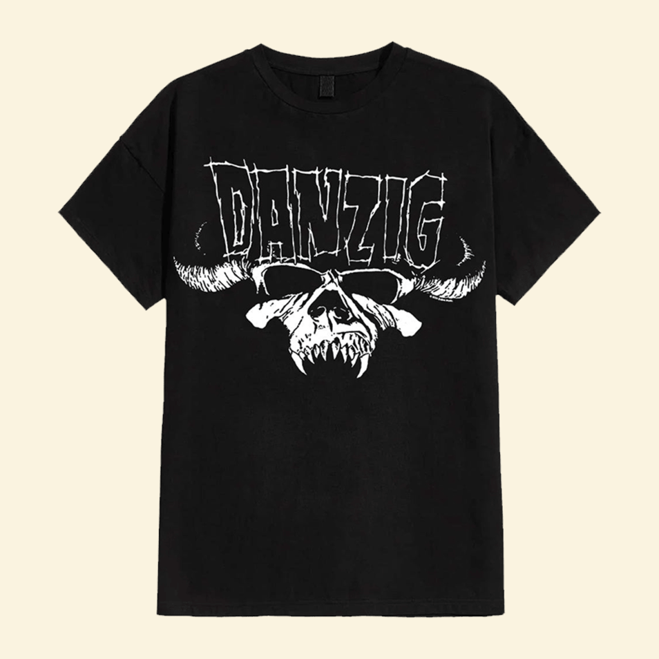 Danzig Skull T-Shirt Danzig Merch Perfect Father's Day Gifts For Dad Gifts For Besties