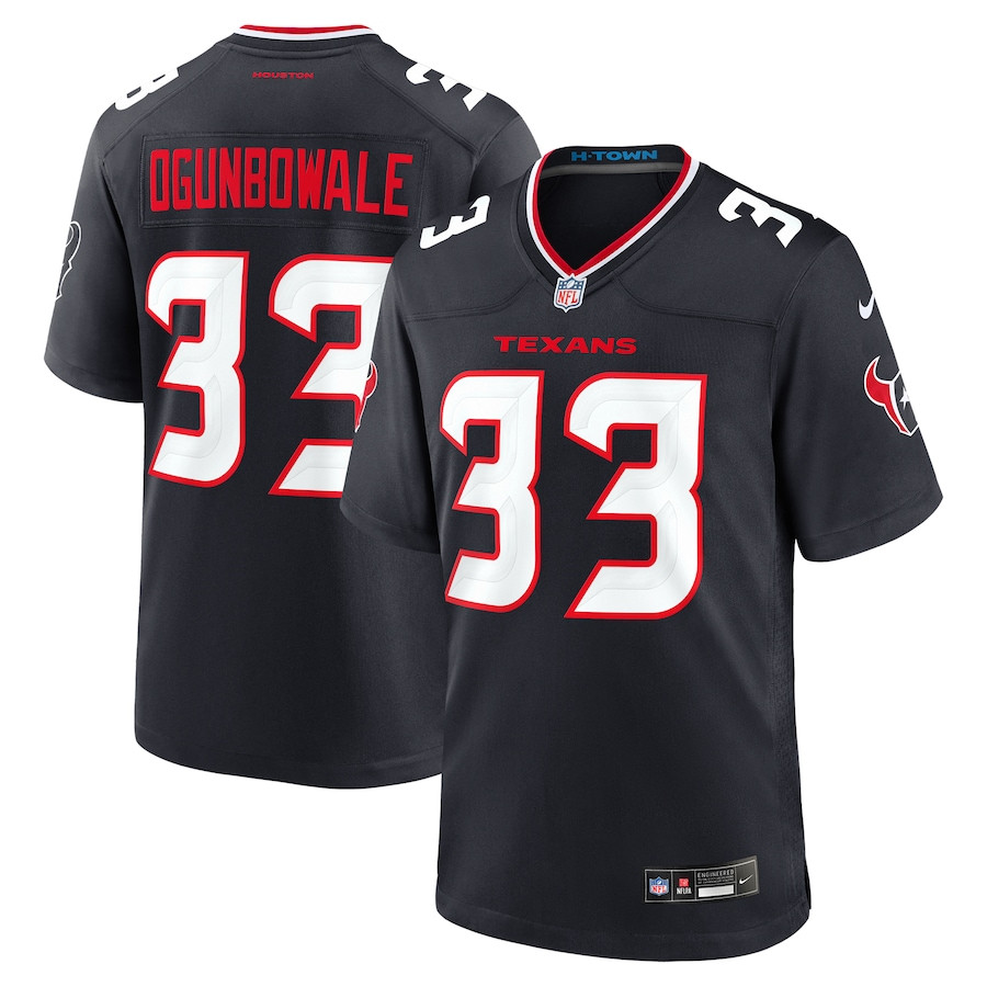 Dare Ogunbowale 33 Houston Texans Team Game Men Jersey - Navy - JS826