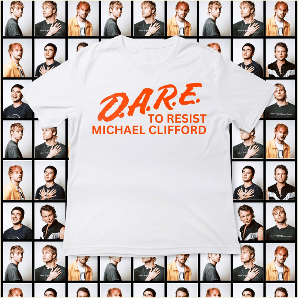 DARE To Resist Michael Clifford T-Shirt Michael Clifford Merch Gifts For Father's Day Ideas