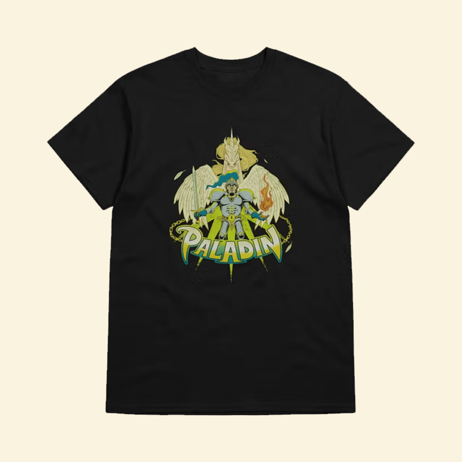 Dark Fantasy Paladin T-Shirt Dungeon Soup Merch Father's Day Presents For Son