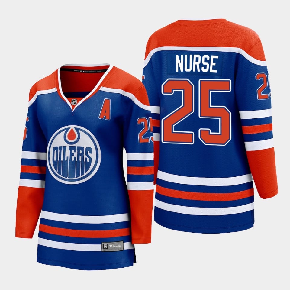 Darnell Nurse 25 Edmonton Oilers Home Jersey - Women - JS135