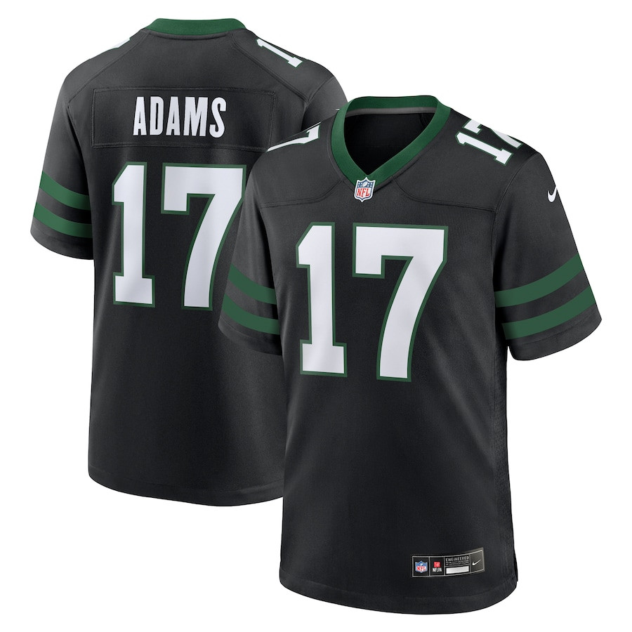 Davante Adams 17 New York Jets Alternate Game Jersey - Legacy Black, Men - JS119