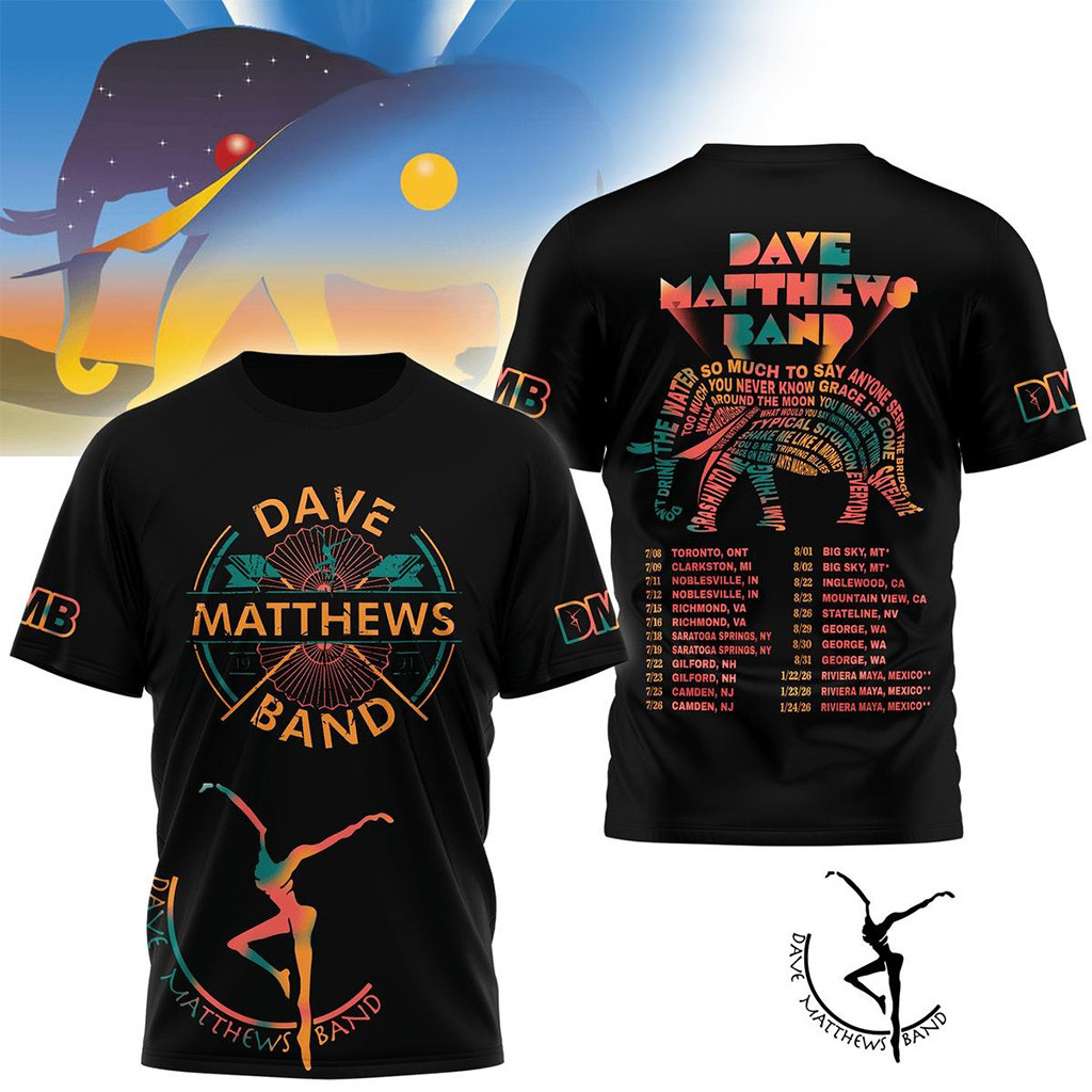 Dave Matthews Band Summer Tour 2025 Shirt Dave Matthews Merch Gifts For Him
