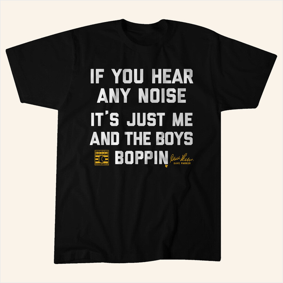 Dave Parker Boys Boppin Class Of 2025 Inductee Black T-Shirt Baseball Hall Merch Gifts For Dad