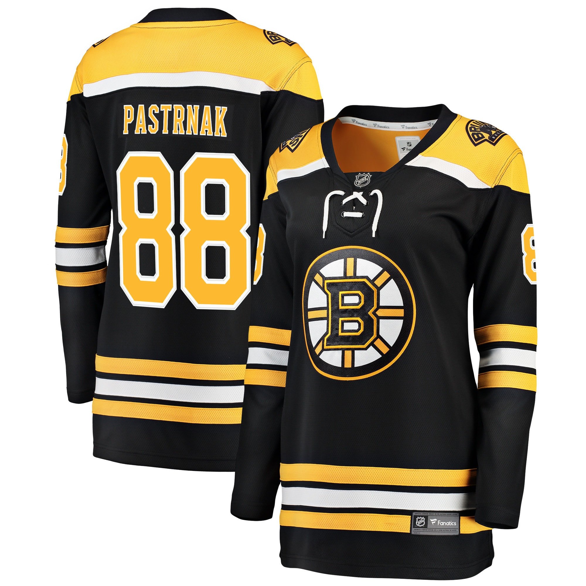 David Pastrnak 88 Boston Bruins Home Breakaway Jersey - Women, Black - JS974