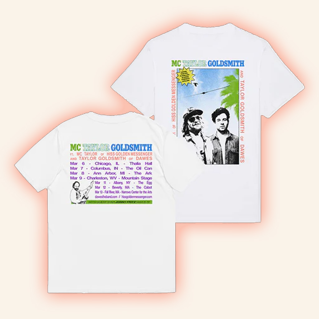 Dawes The Band Merch Mc Taylor Goldsmith Tour T-Shirt Gifts For Music Fans