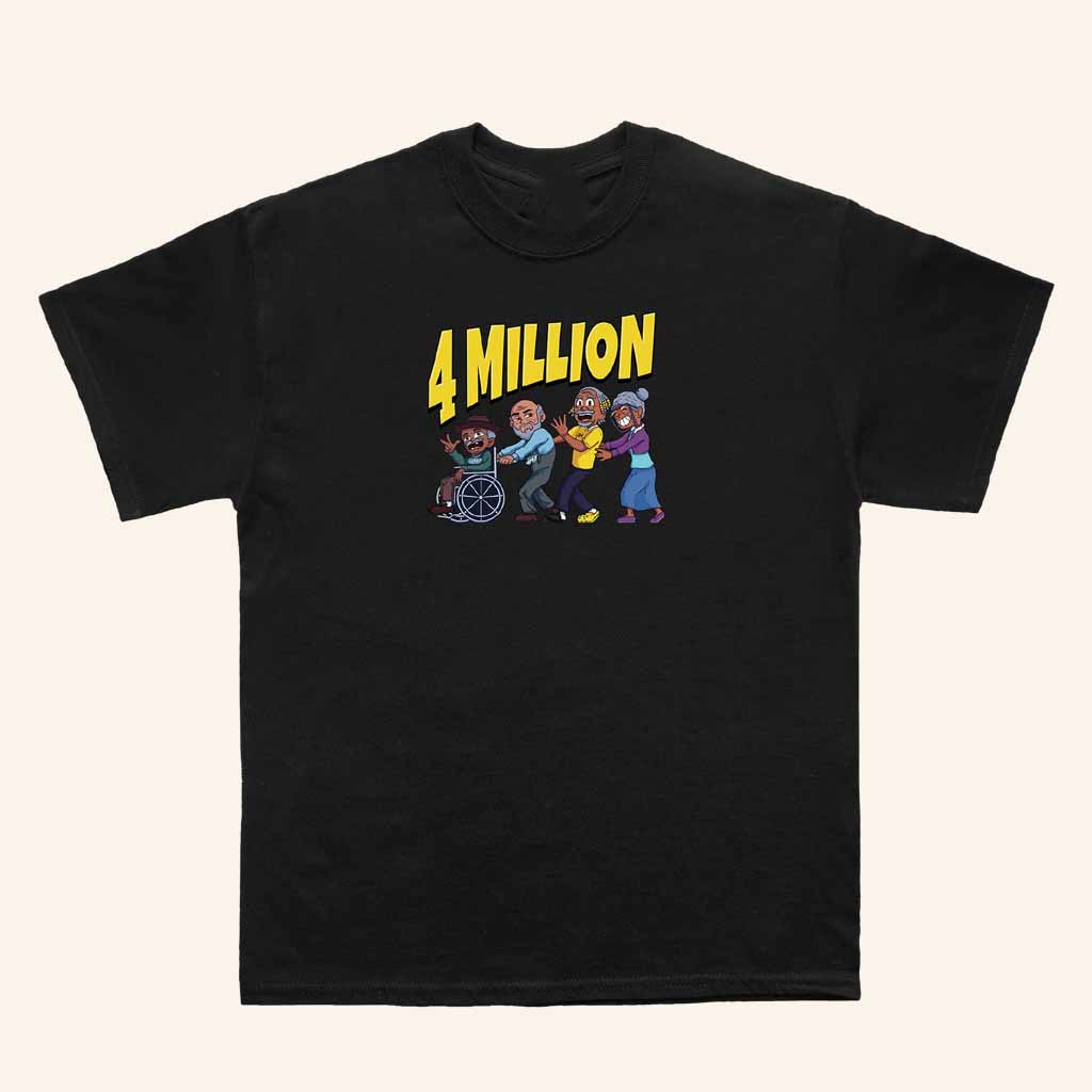 Daydrian Harding Merch 4 Million Subscribers Black Shirt Birthday Ideas For Him