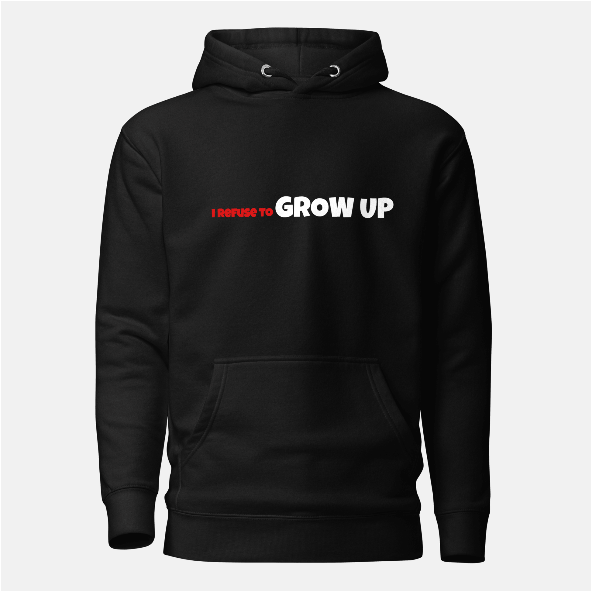 Daydrian Harding Merch I Refuse To Grow Up Black Hoodie Gifts For Son Birthday Gifts For Fans