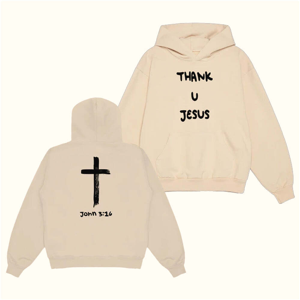 Daydrian Harding Merch Thank U Jesus Sand Hoodie Gifts For Christian Birthday Gifts For Friends