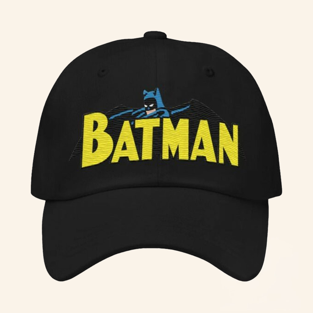 DC Merch Batman Silver Age Logo Embroidered Hat Presents For Batman Fans