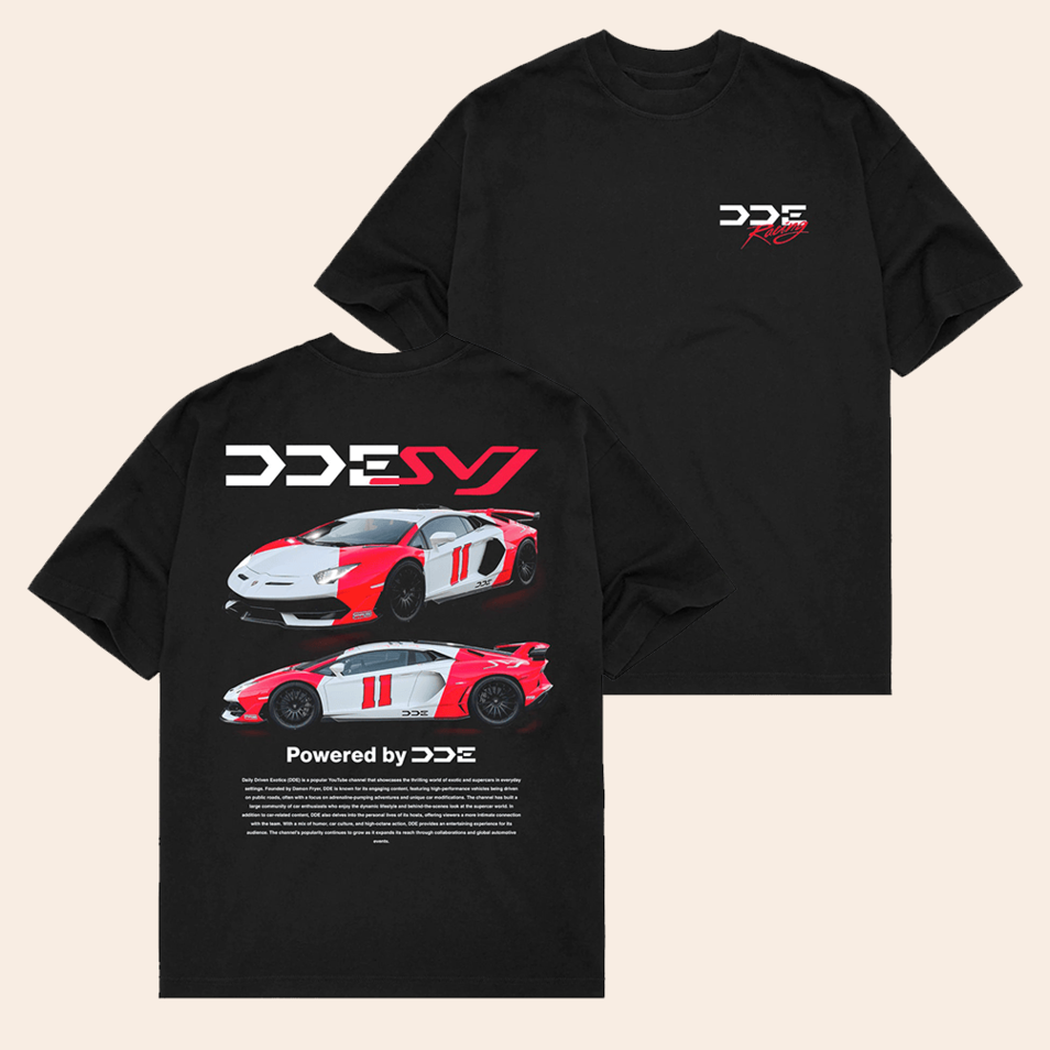 DDE SVJ Black T-Shirt DDE Merch Best Father's Day Presents For Racing Fans Gifts For Dad