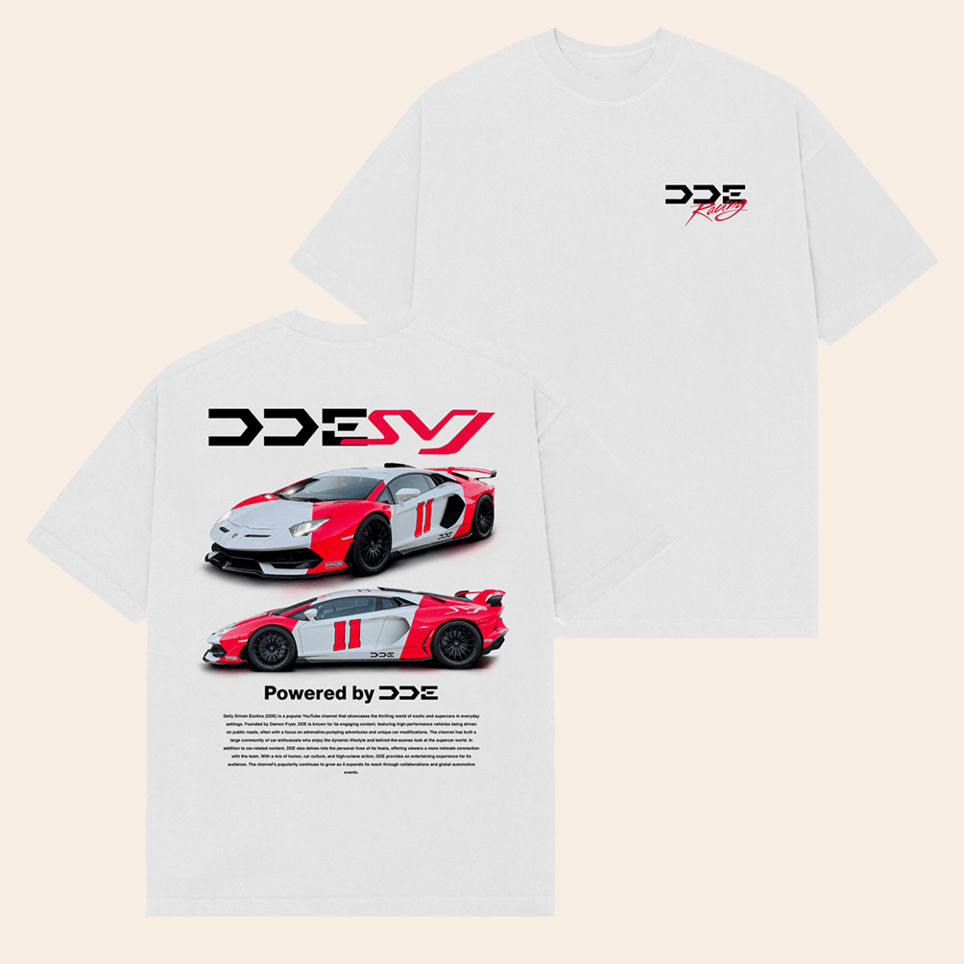 DDE SVJ White T-Shirt DDE Merch Best Father's Day Presents For Husband Gifts For Brother