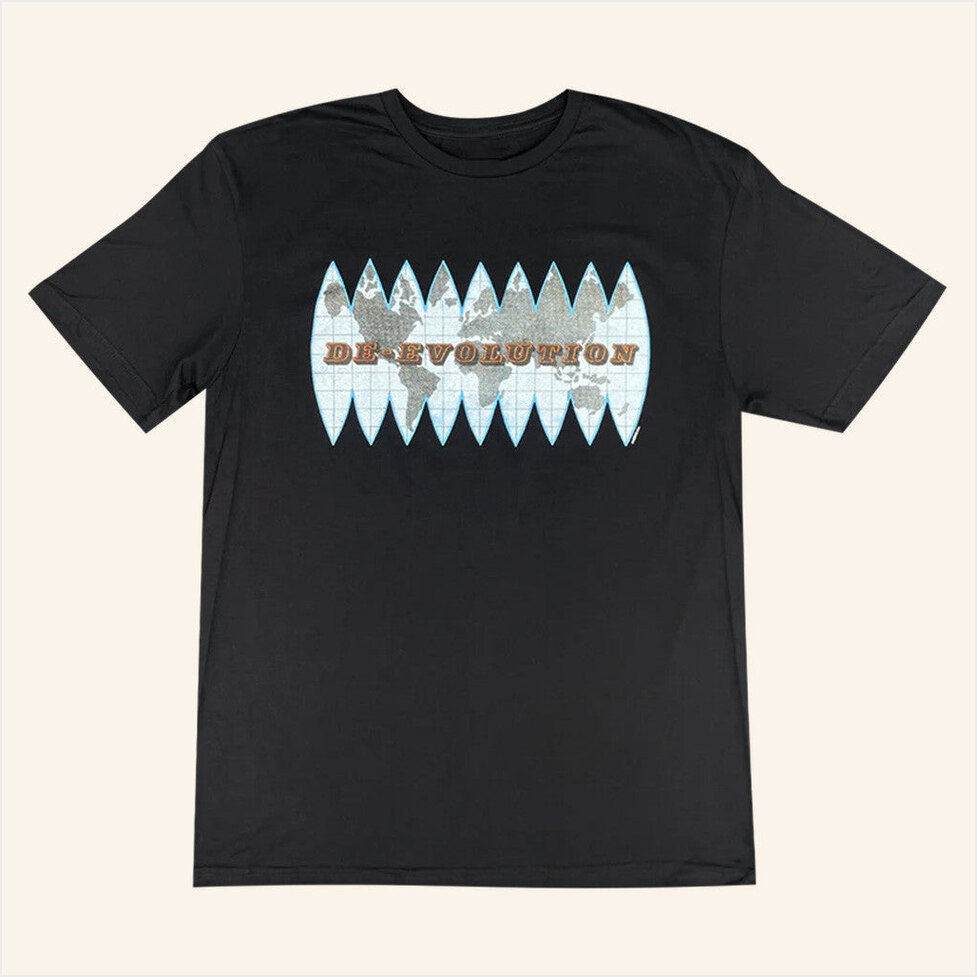 De-Evolution Black T-Shirt Devo Merch Best Birthday Gifts For Dad Gifts For Best Friend