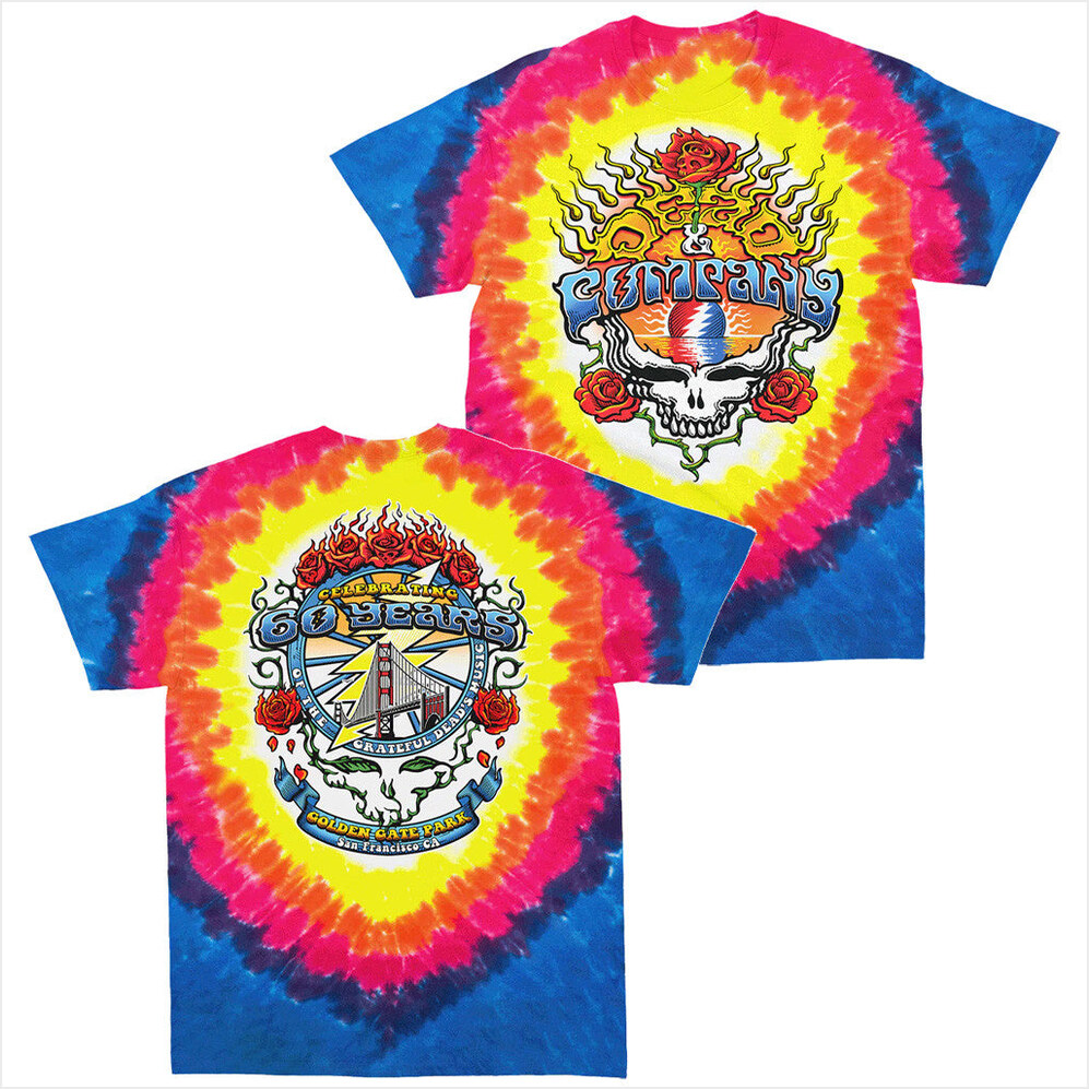 Dead And Company Golden Gate Park Tie Dye T-Shirt Dead And Company Merch Birthday Gift Ideas