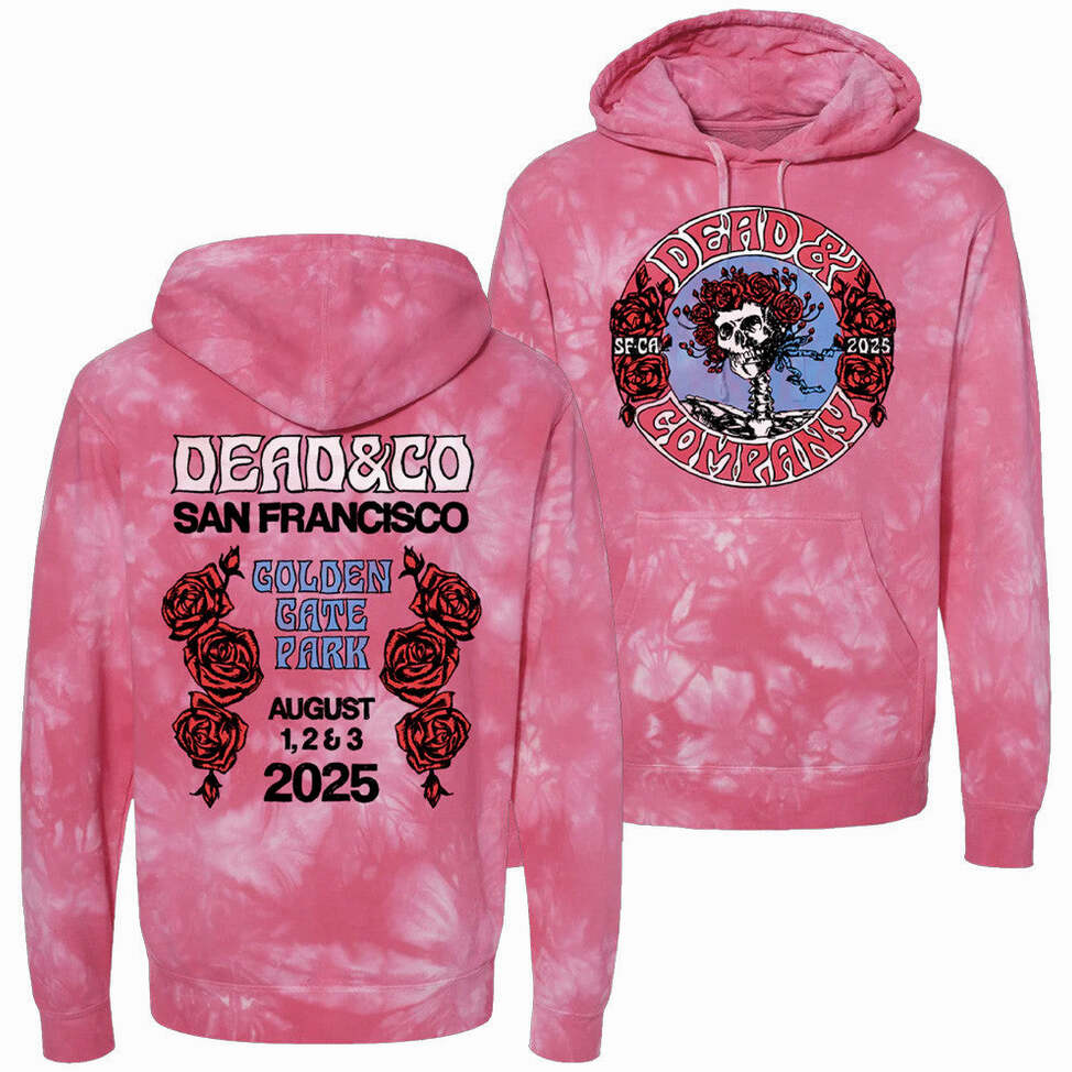 Dead And Company Merch Dead And Company Golden Gate Park Tie Dye Hoodie Gifts For Her