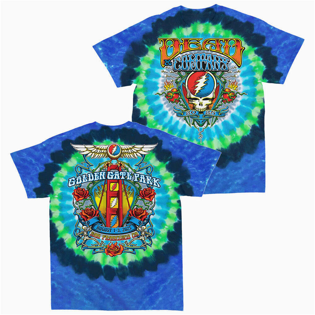 Dead And Company Merch Golden Gate Park Tie Dye T-Shirt Gifts For Him Gifts For Best Friend