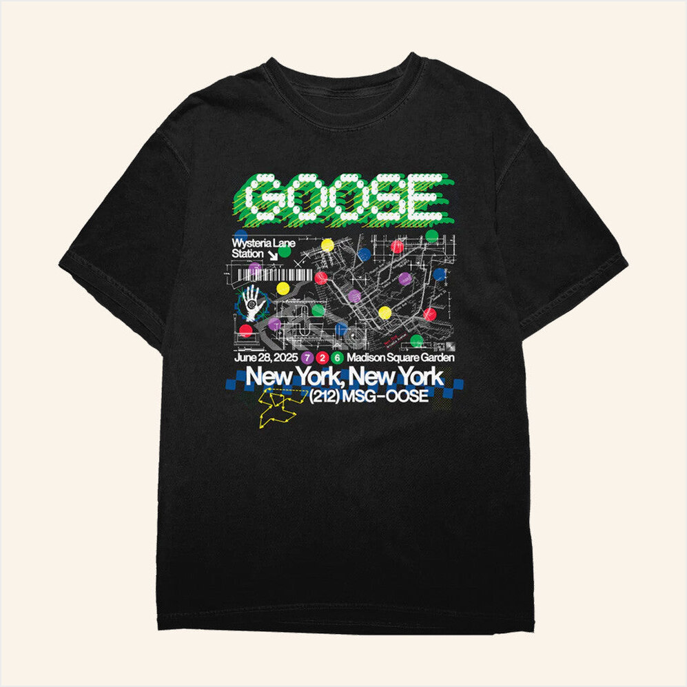 Dead In Good Company Madison Square Garden Event T-Shirt Goose The Band Merch Him Gifts
