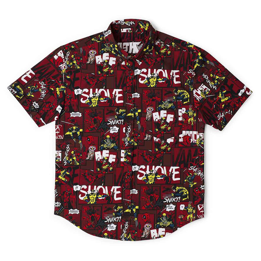 Deadpool And Wolverine Snikts And Smooches Hawaiian Shirt Gifts For Fans