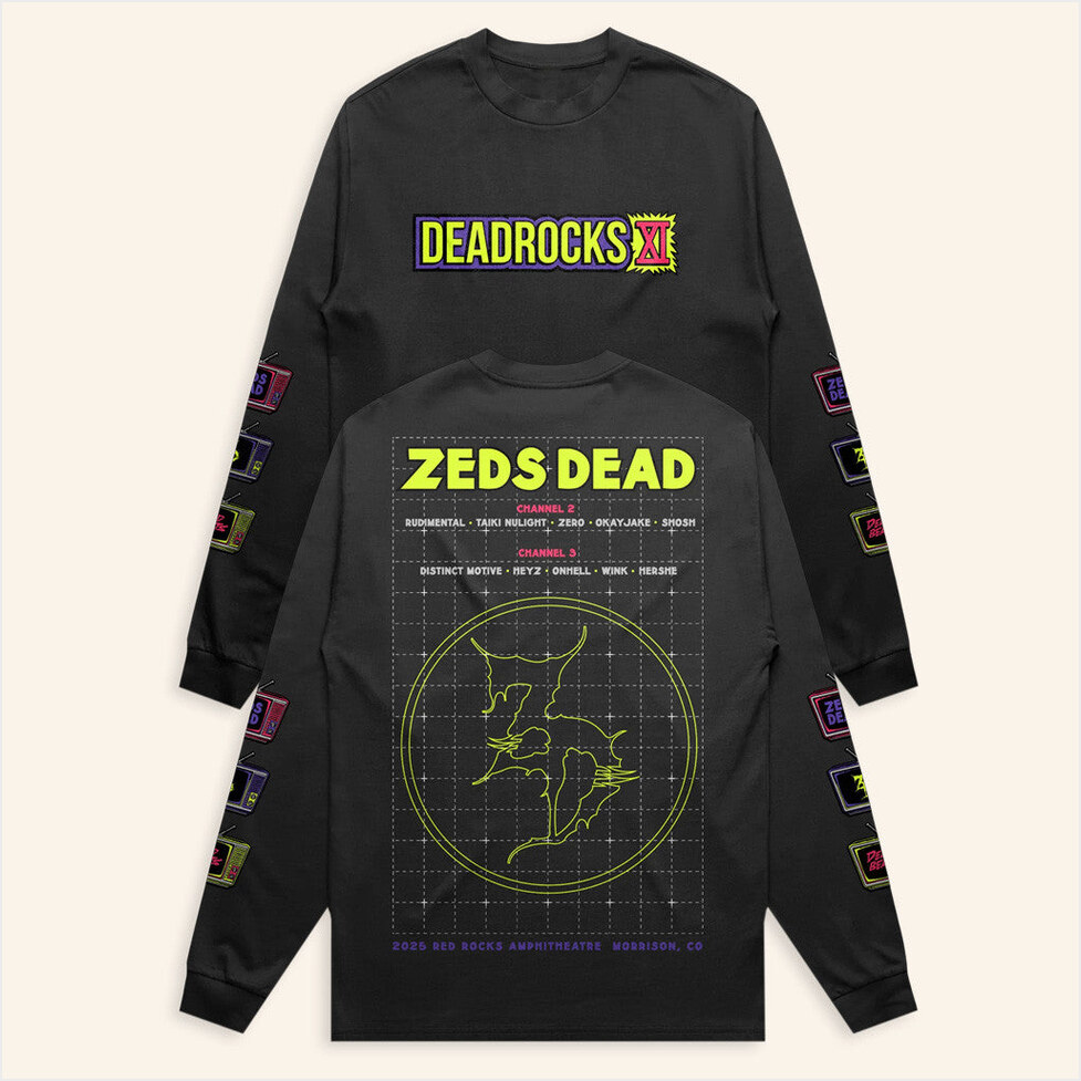 Deadrocks XI Long Sleeve T-Shirt Zeds Dead Merch Gift Ideas For Him Gifts For Best Friend