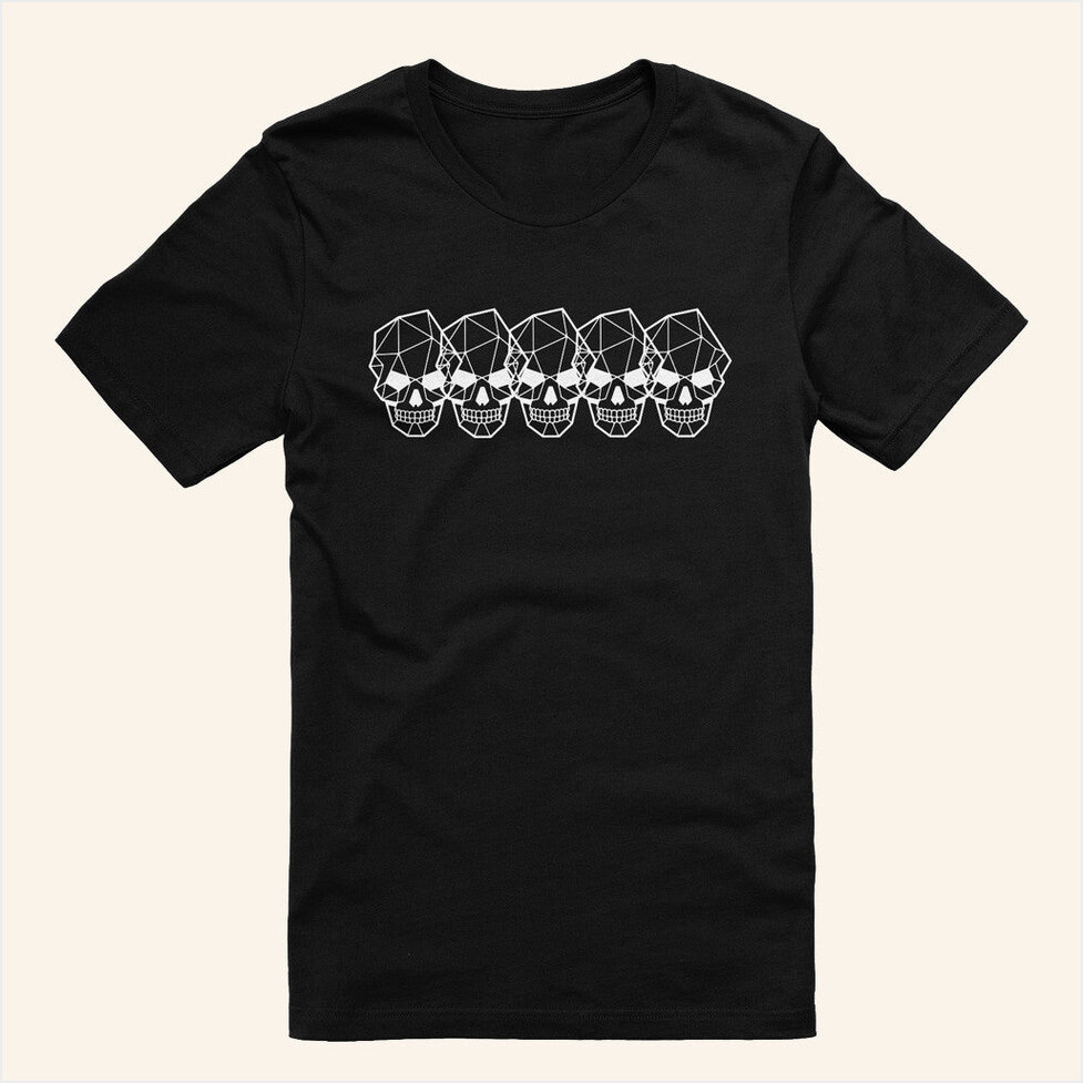 Death Battle Geometric Skull T-Shirt Death Battle Merch Birthday Gifts For Dad Best Friend Gifts