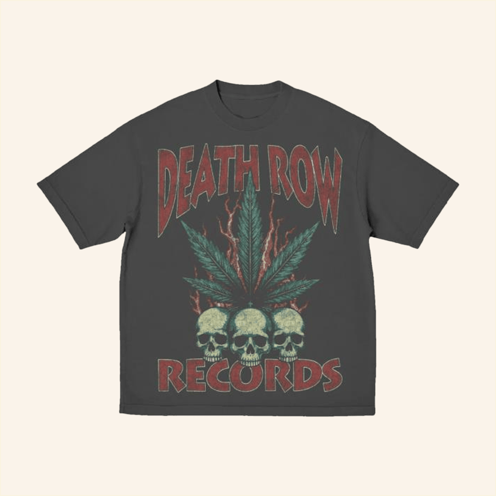 Death Row Skulls T-Shirt Death Row Records Merch Him Gifts Birthday Gift Ideas