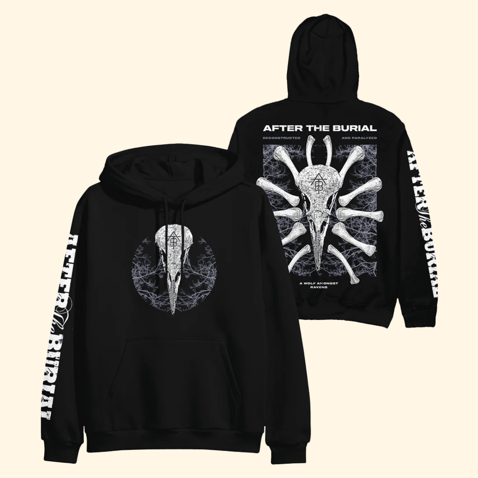 Deconstructed Black Hoodie After The Burial Merch Gift Ideas For Friends BFF Gifts Ideas