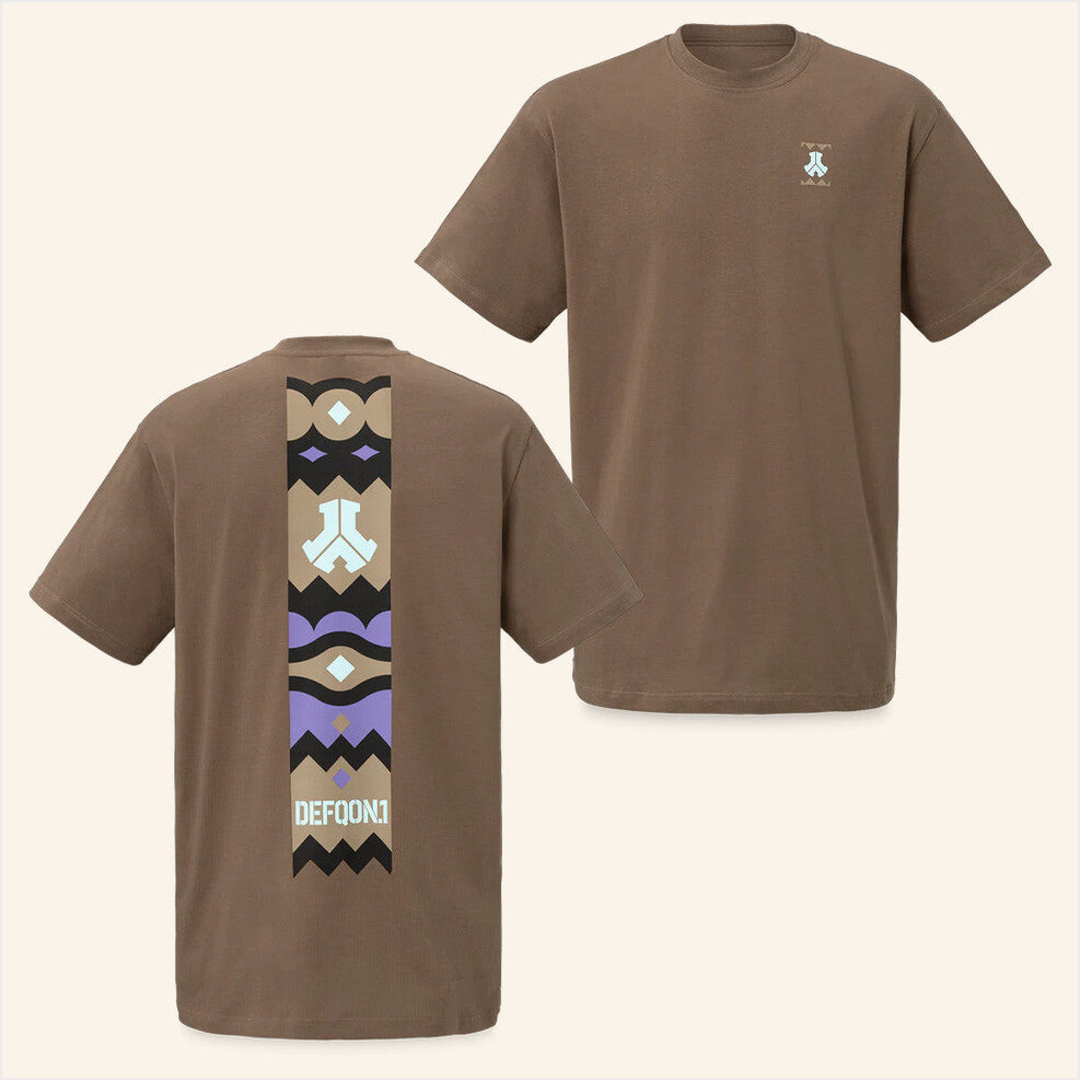 Defqon1 Mocha Loose Fit T-Shirt Qdance Merch Birthday Gifts For My Husband Best Friend Gifts