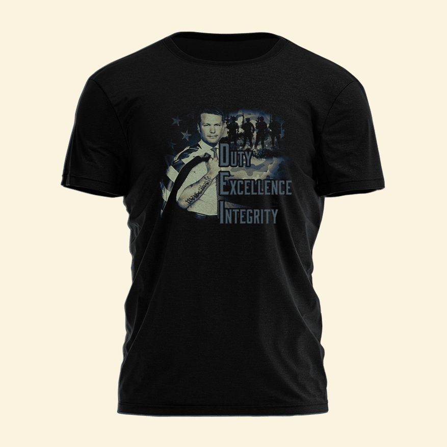 DEI Duty Excellence Integrity T-Shirt American Patriotic Shirts Father's Day Birthday Gifts