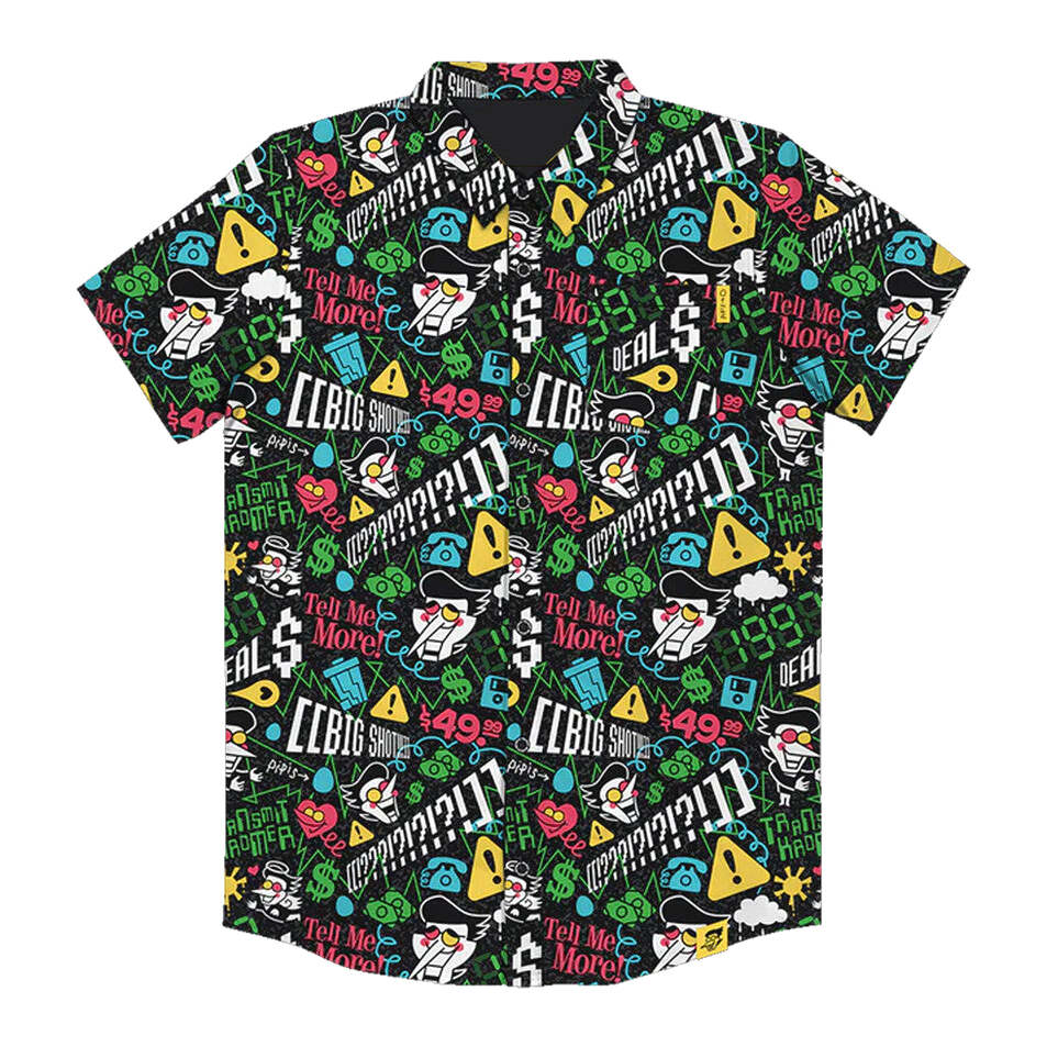 Deltarune Merch Spamton Button Up Shirt Gifts For Dad Birthday Gifts For Friends