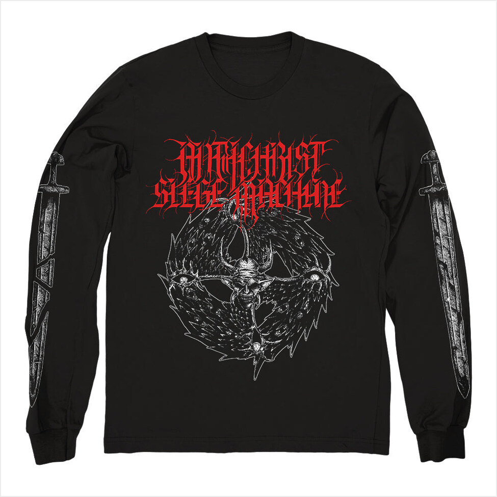 Demon Angel Long Sleeve Shirt Antichrist Siege Machine Merch Antichrist Siege Machine Shirt Dad Gifts For Father's Day 2024