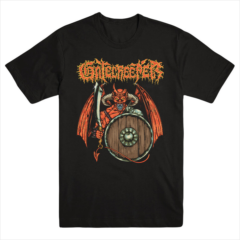 Demon Shield Shirt Gatecreeper Merch Gatecreeper Shirt Dad Birthday Gifts For Father'S Day 2025