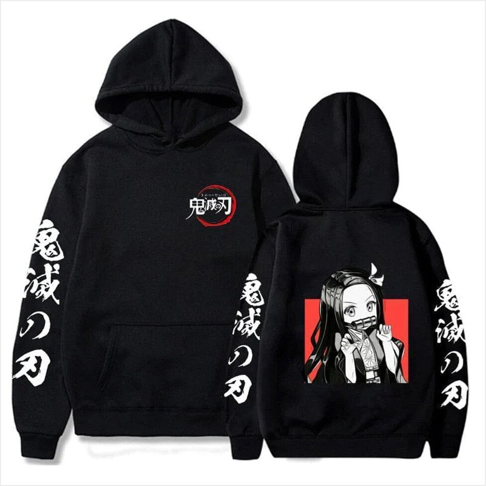 Demon Slayer Nezuko Hoodie Demon Slayer Merch Gift Ideas For Husband BFF Birthday Gifts Ideas