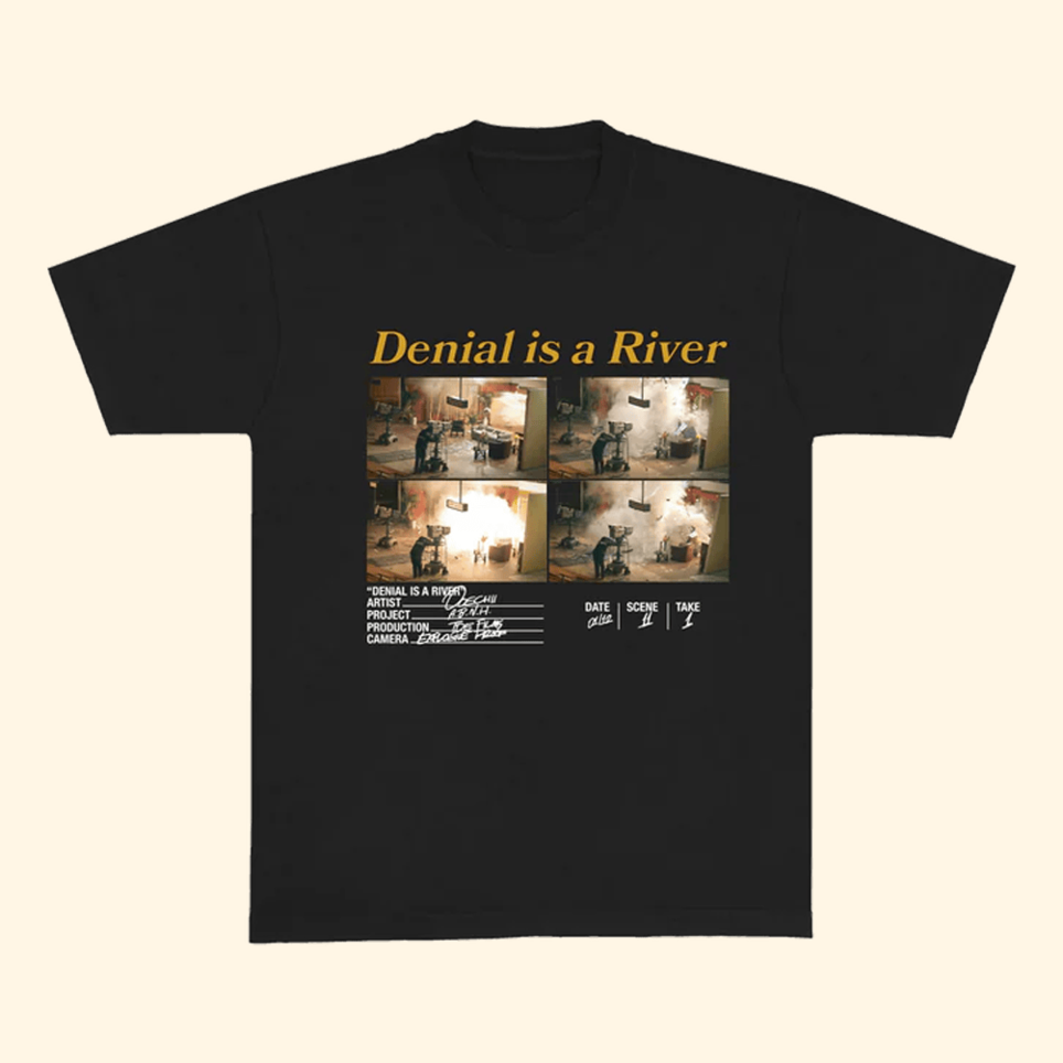 Denial Is A River T-Shirt TDE Merch Top Dawg Entertainment Merch Gifts For Father's Day