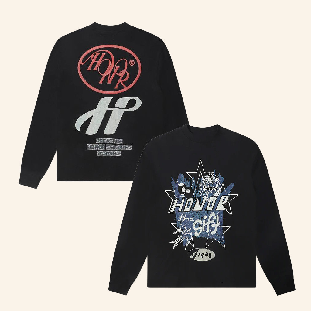 Denim Exchange Usa Merch Honor The Gift C-Fall Pop Art Black Long Sleeve Shirt Friends Gifts