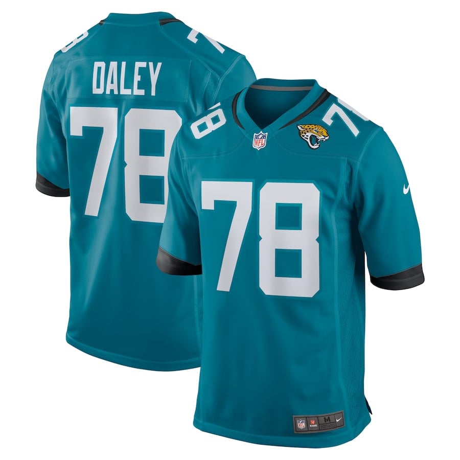 Dennis Daley 78 Jacksonville Jaguars Team Game Men Jersey - Teal - JS571