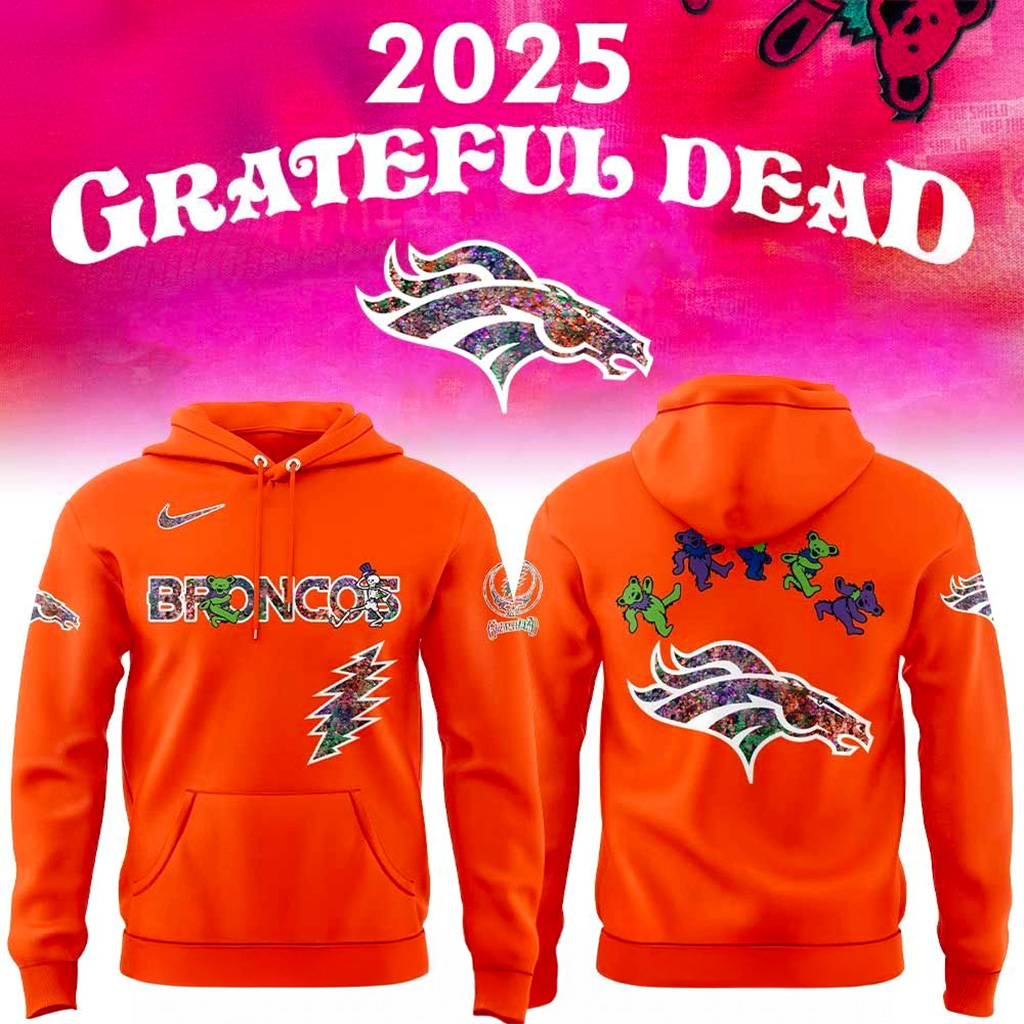 Denver Broncos Grateful Dead Night 2025 Hoodie Denver Broncos Merch Gifts For Football Fans