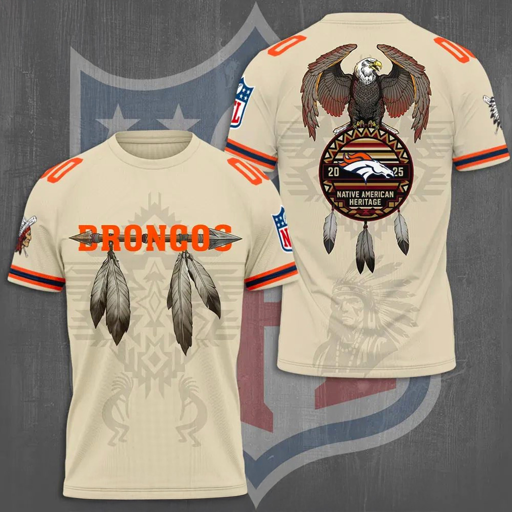 Denver Broncos X Native American Heritage Shirt Denver Broncos Merch Gift For Football Fans