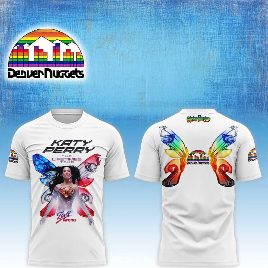 Denver Nuggets x Katy Perry The Lifetimes Tour 2025 Shirt Denver Nuggets Merch Gifts For Father