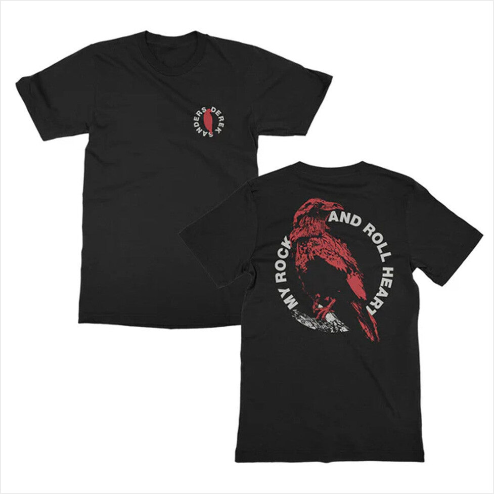 Derek Sanders Rock And Roll Black T-Shirt Rise Records Merch Present For Husband