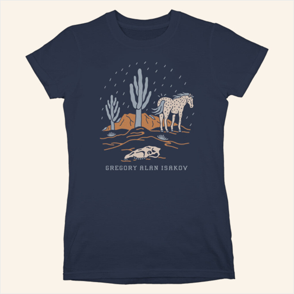 Desert Rain Ladies T-Shirt Gregory Alan Isakov Merch Gift Ideas For Wife Best Friend Gifts