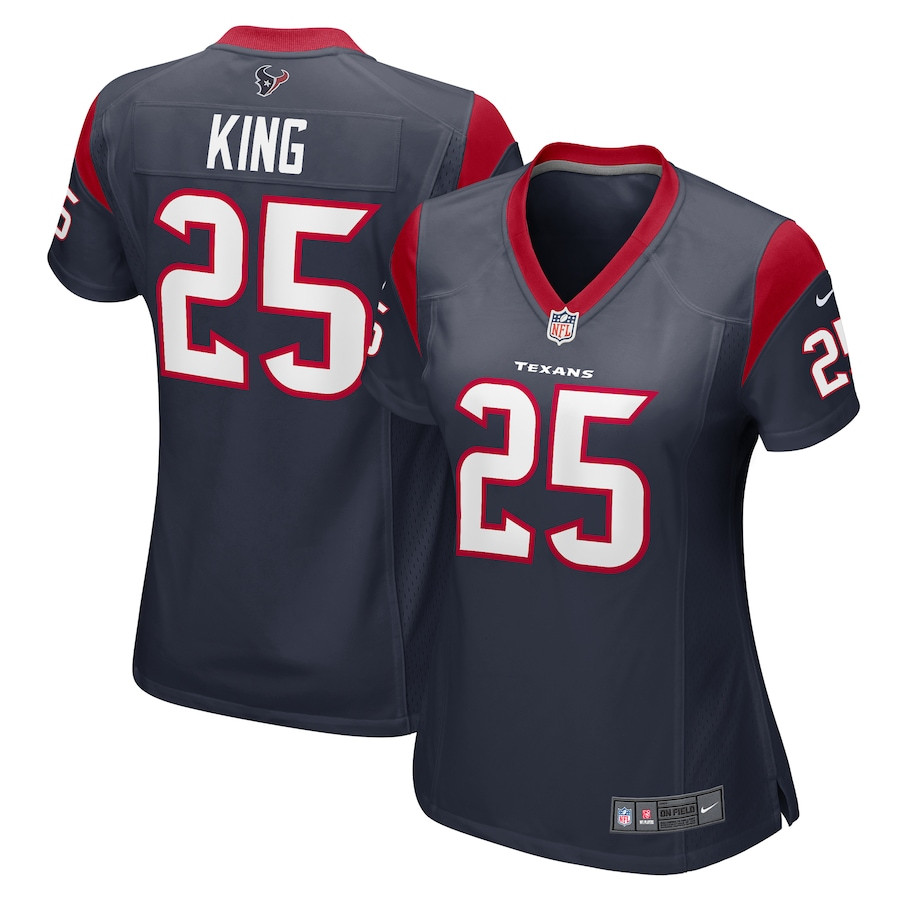 Desmond King 25 Houston Texans Women Game Jersey - Navy - JSDV858