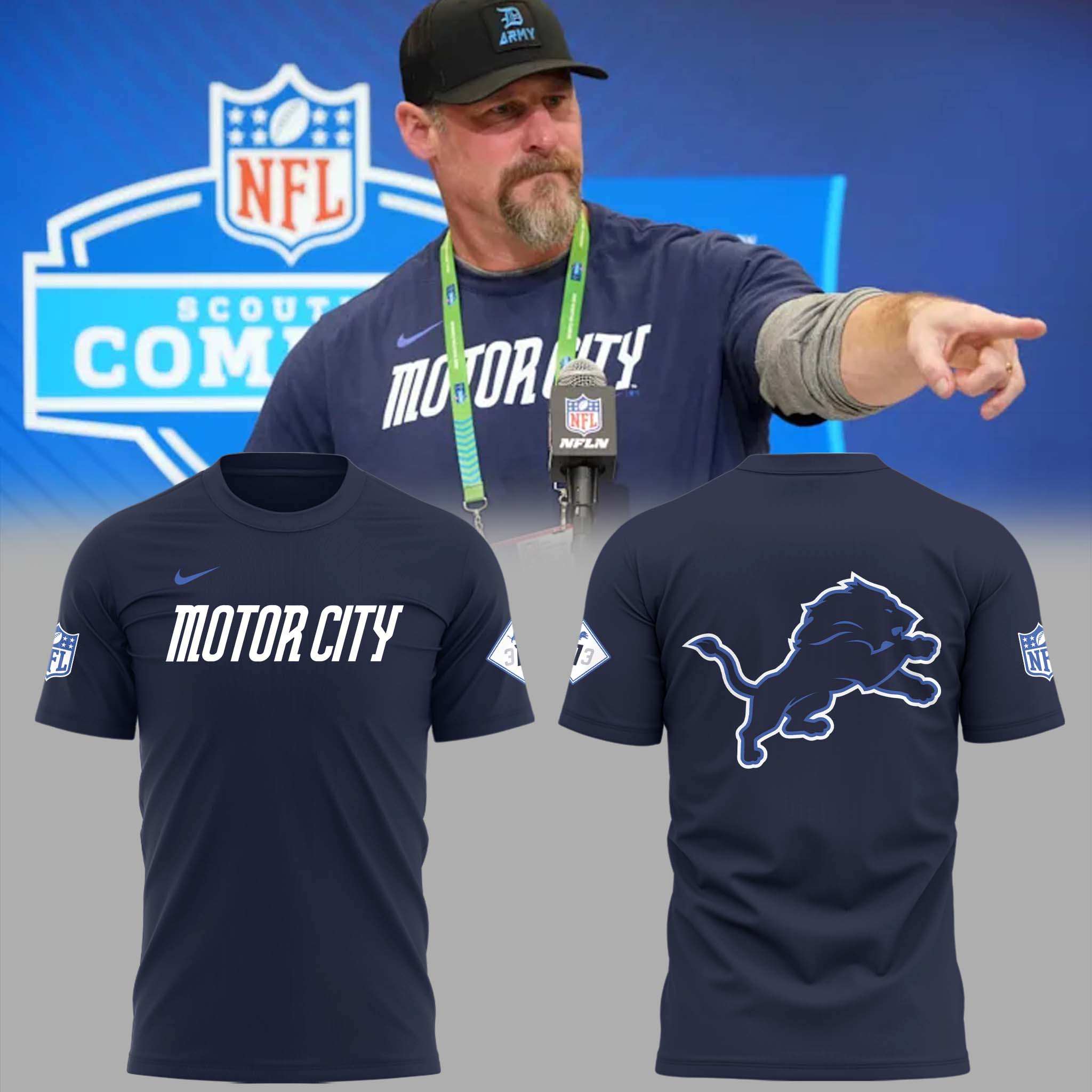 Detroit Lions Lions 313 Motor City Tshirt Gift for Lions Fans