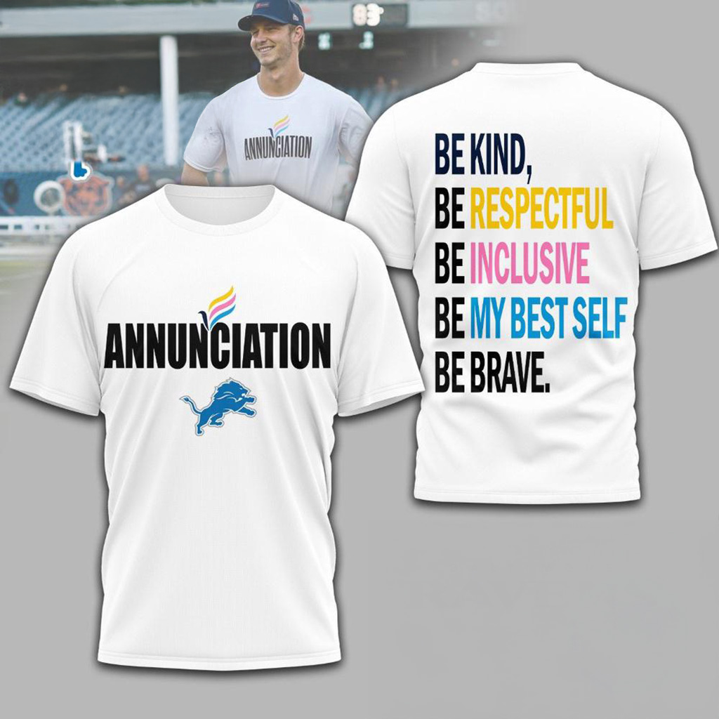 Detroit Lions NFL Annunciation 2025 Shirt Detroit Lions Merch Football Themed Gifts