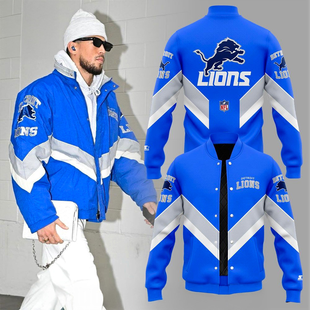Detroit Lions Vintage 90s Pro Line Jacket Detroit Lions Merch Football Gifts For Men
