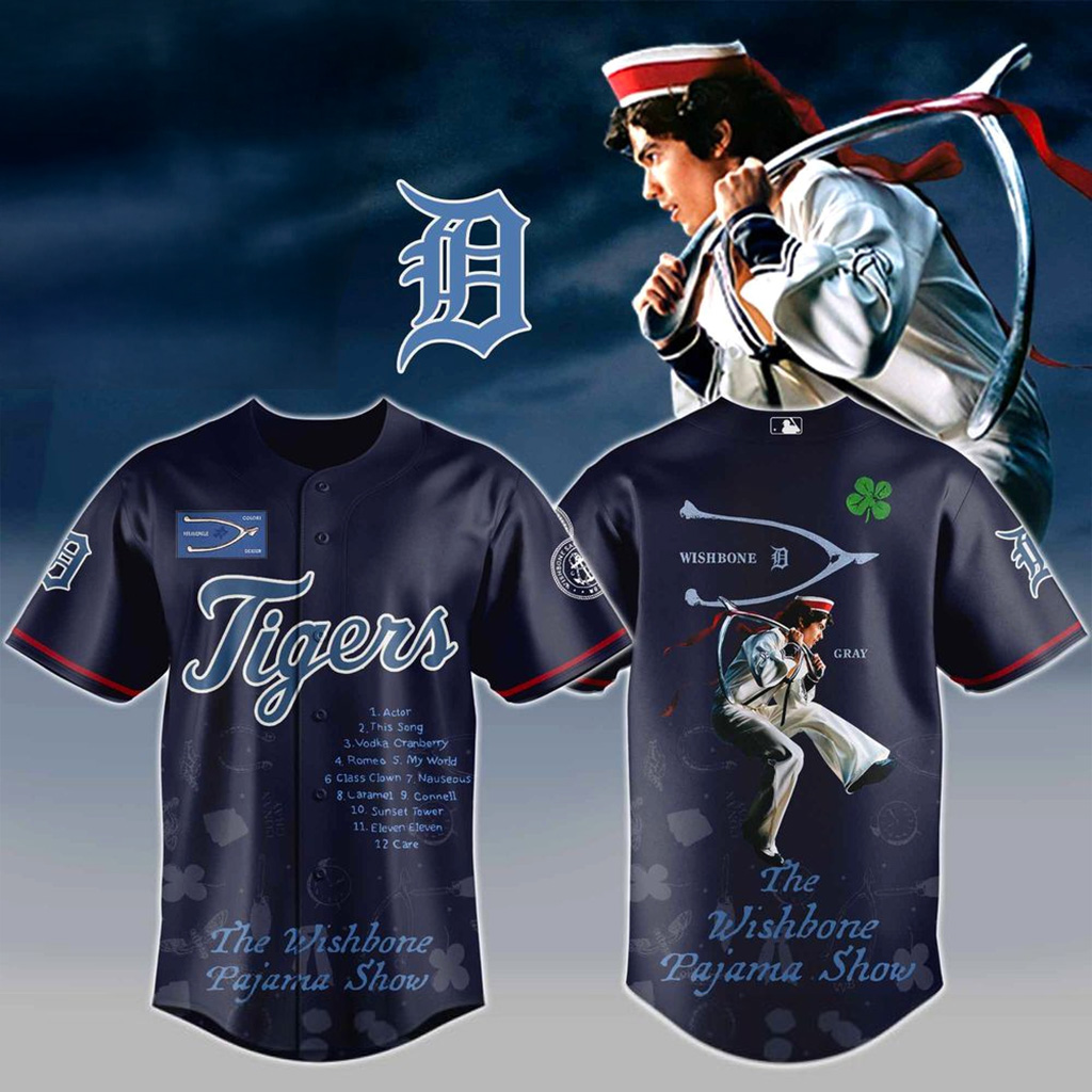 Detroit Tigers X Conan Gray Wishbone Dreams Jersey Detroit Tigers Merch Gift For Fans