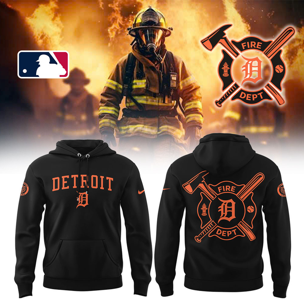 Detroit Tigers X Firefighter Appreciation Night Hoodie Unique Gifts For Baseball Fans