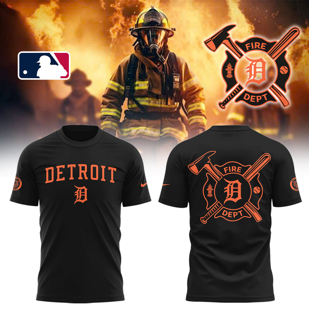 Detroit Tigers X Firefighter Appreciation Night Shirt Unique Gifts For Baseball Fans