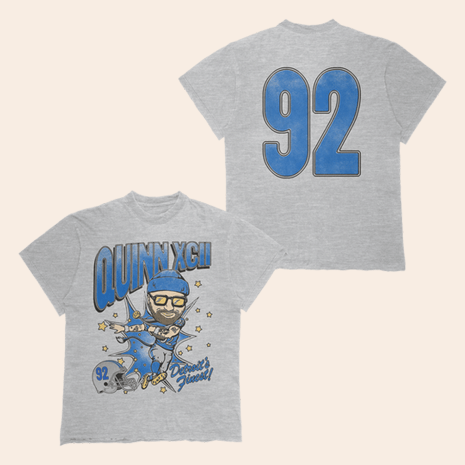 Detroit's Finest Football T-Shirt Quinn XCII Merch Best Gifts For Dad Birthday Gift Ideas